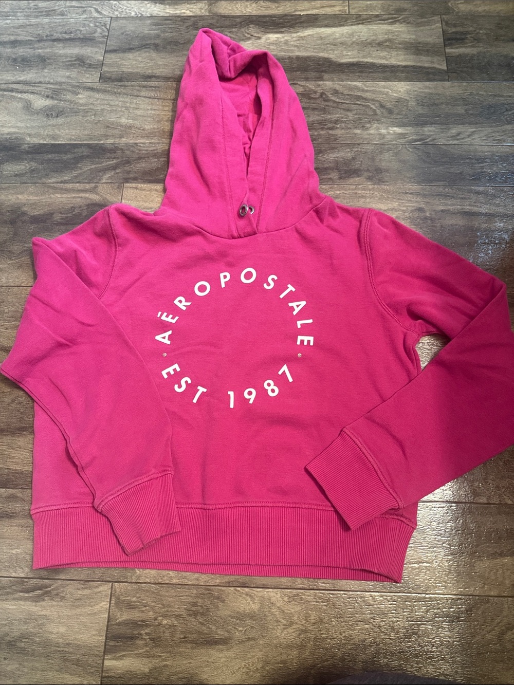 Aeropostale Hot Pink Circle Logo Hoodie